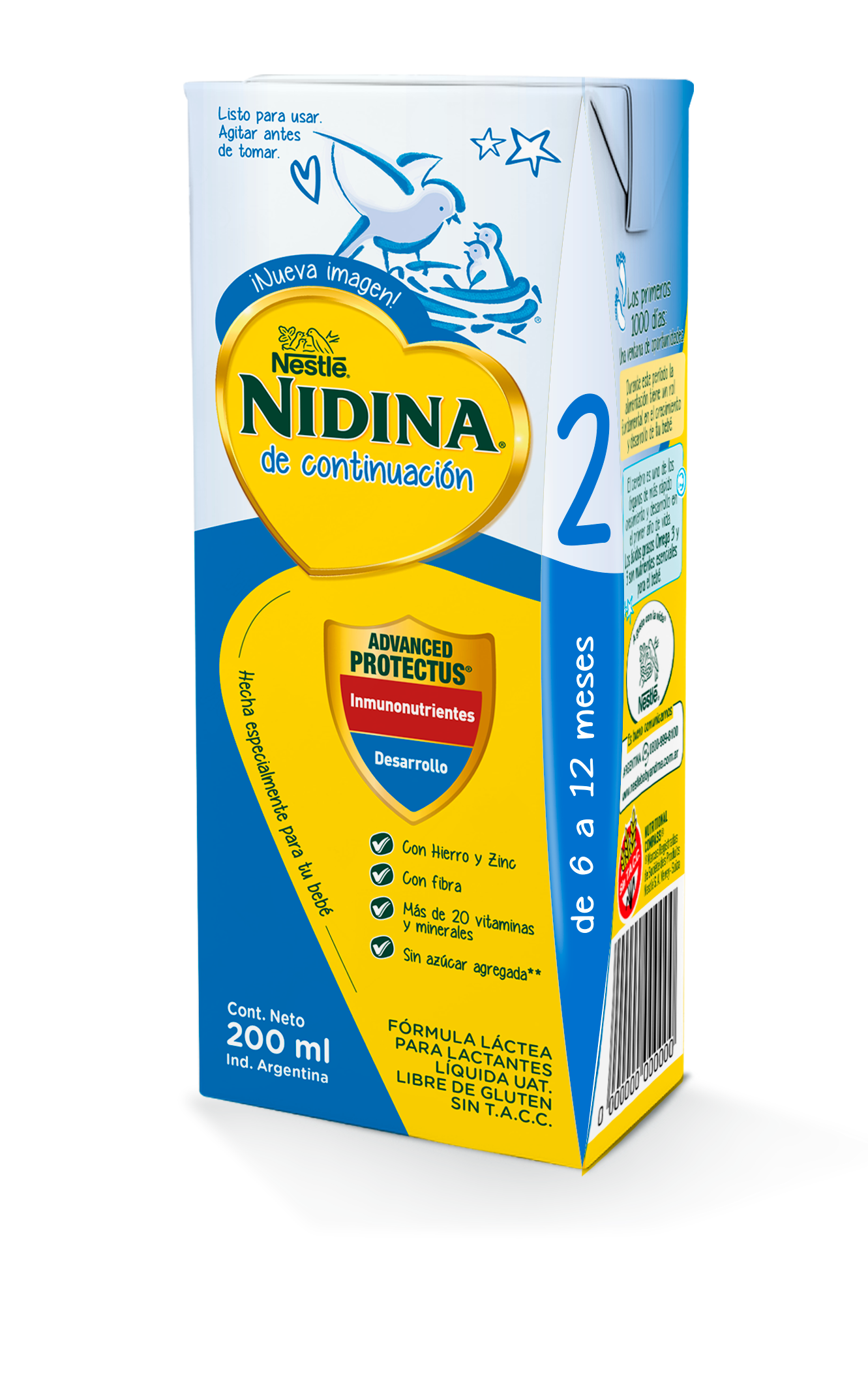 Nidina 2 RTD x 200ML - Farmacias Dr. Ahorro